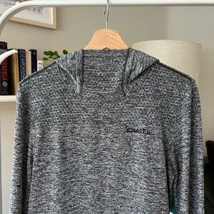 Craft Black and Gray Men's Performance Hoodie